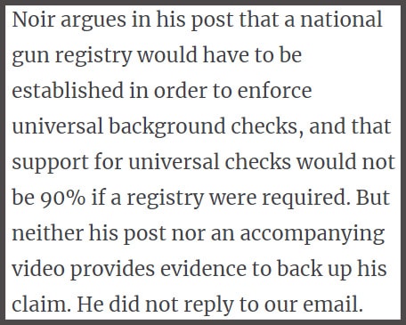 facebook fact checkers hr8 universal background check noir statment